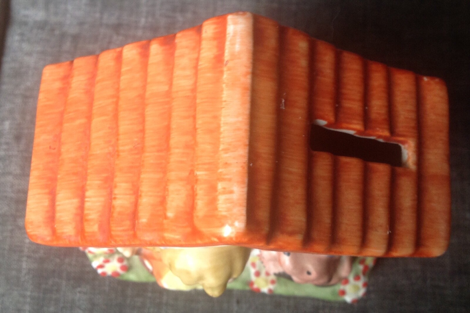 VINTAGE CERAMIC "BANK FOR A RAINY DAY" COIN BANK eBay