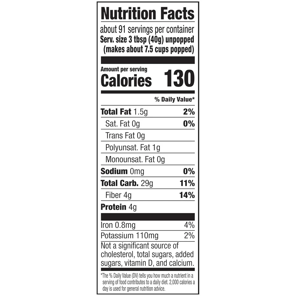 Orville Redenbachers Gourmet Popcorn Kernels Original Yellow 8 lb - Image 2 of 4