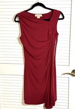 Michael Kors Women’s Dress Size Petite 4 RED Side Zipper EUC 4P
