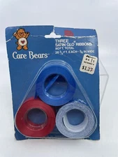 Vintage Care Bears Satin Glo Ribbons Rare Plus Mark Care Bears Cartoon 1980s 