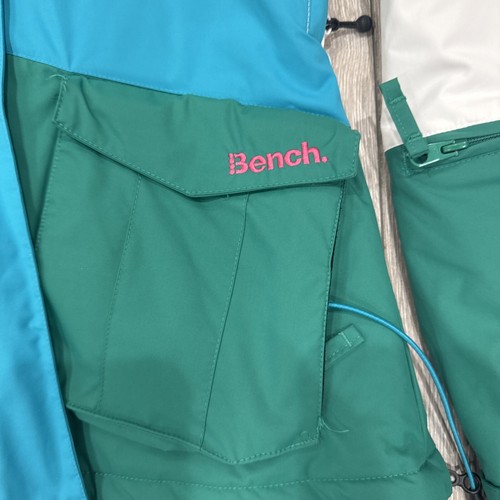 Bench Ladies Winter Ski Jacket Hiking Size M EU 38 Multi Color Green White - Picture 2 of 15