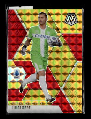2020 Panini Mosaic Red and Gold Prizm Luigi Sepe Parma Calco #'d /88