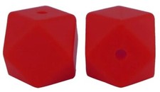 17mm Silicone Hexagon Beads - Pack of 5 - You Pick