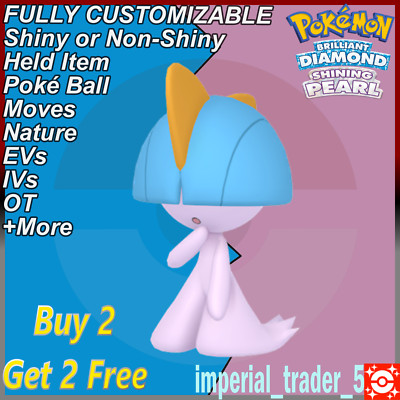 Pokemon Brilliant Diamond & Shining Pearl   Shiny Ralts   6IV Customizable