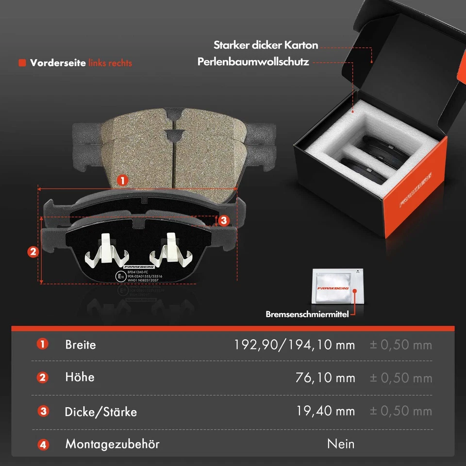 Bremsscheiben Belüftet Bremsbeläge Vorne Ø328mm für Volvo XC60 156 2.0-3.2L - Bild 3 von 4