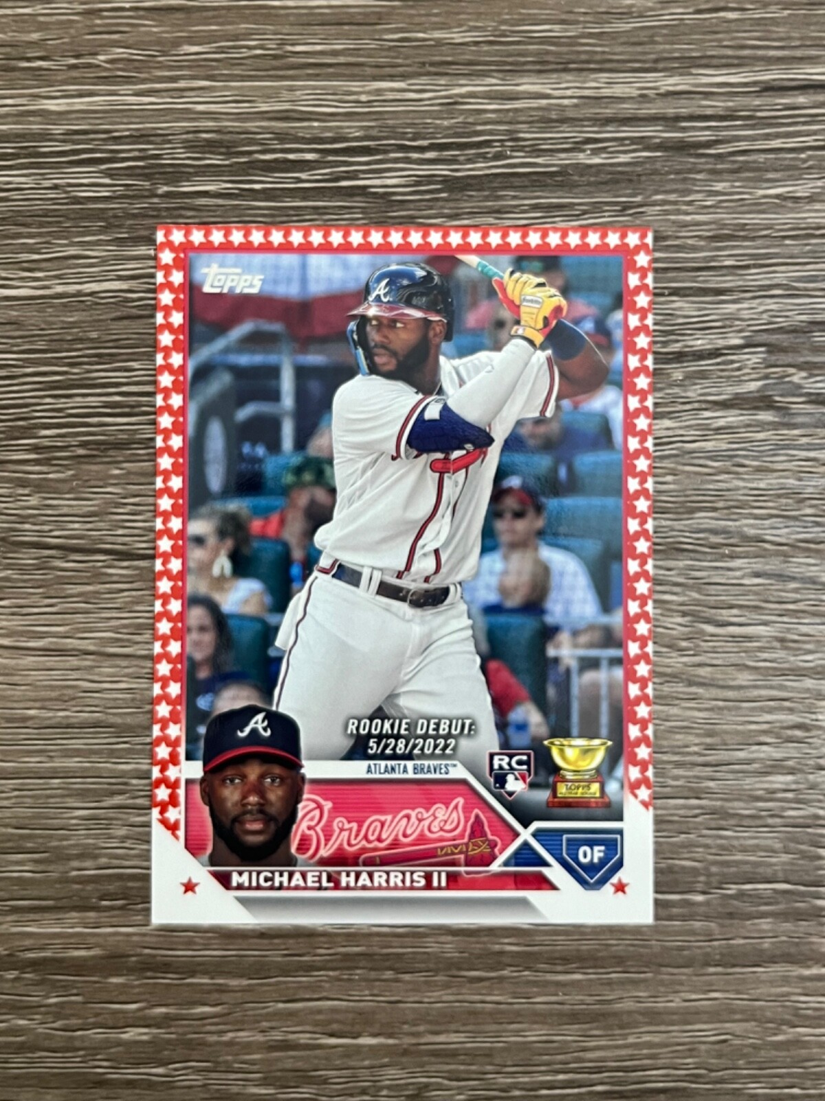 2023 Topps Update Michael Harris II RC Rookie Debut Independence Day /76 US225