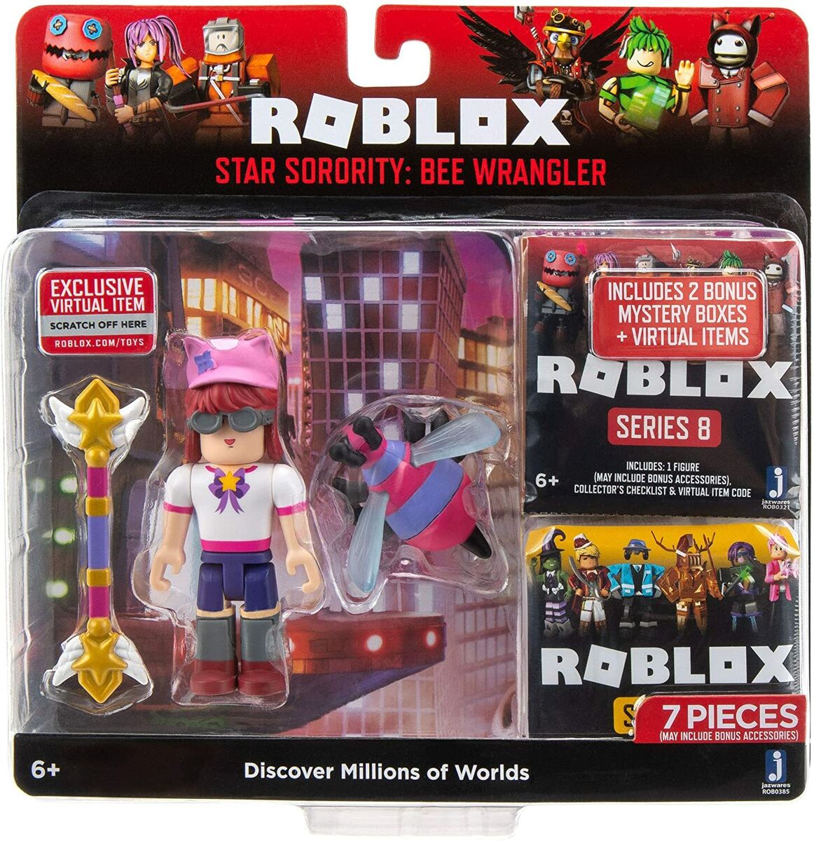 Roblox Toys Action Figures Lot Of 3 Mini Figures, Accessories And Codes