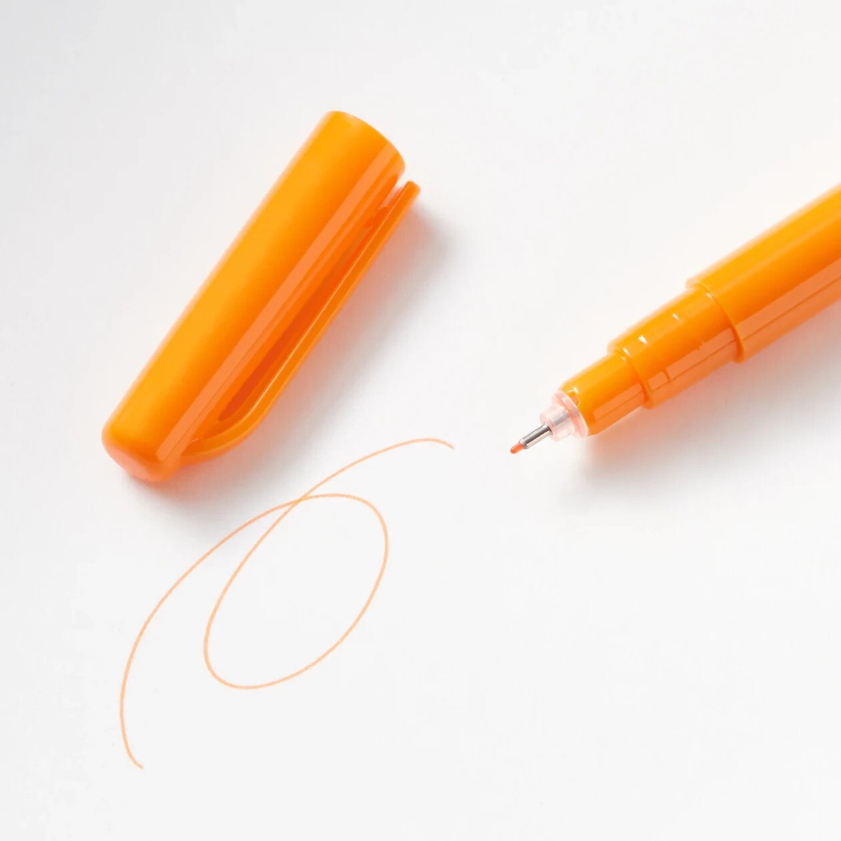 MUJI Water-based felt tip pen, fine tip Orange