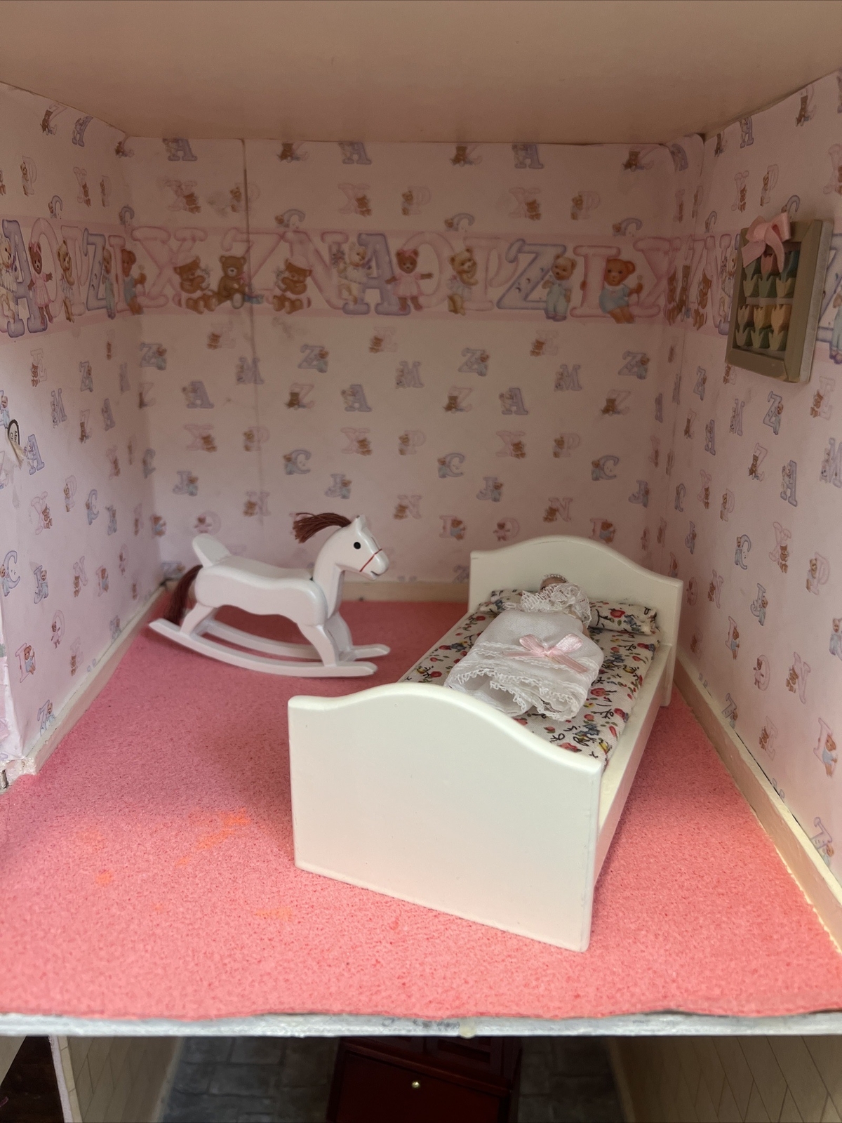 Vintage Wooden Dolls House "Rose Cottage" Handmade Dolls House eBay