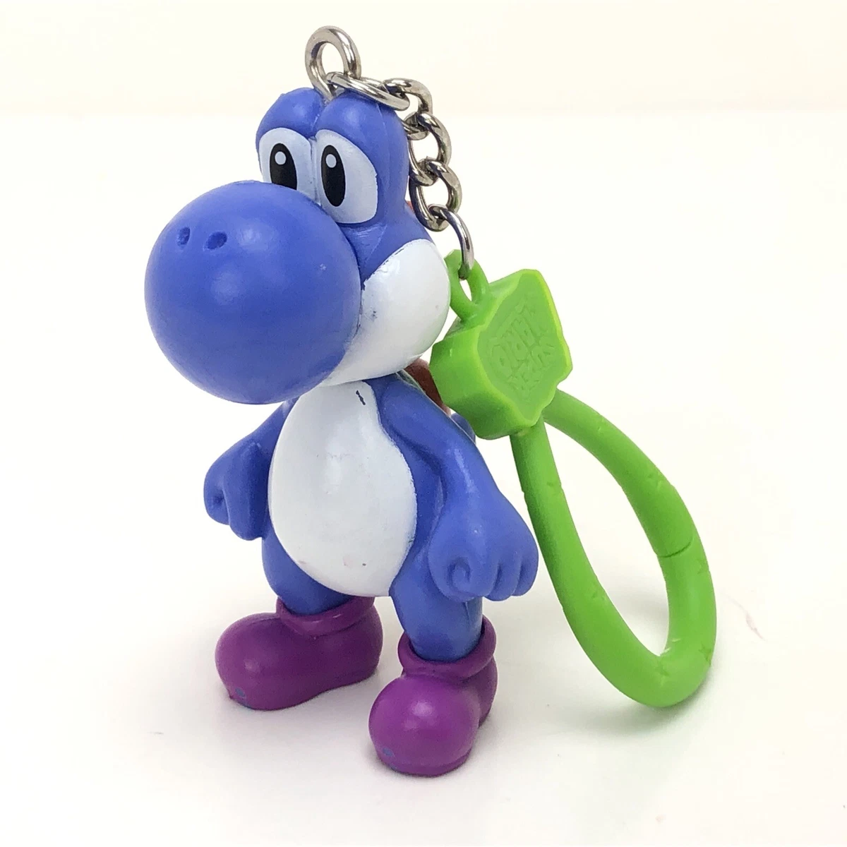 Nintendo Super Mario Bros. Yoshi Retro Clip Keychain Toy Rare Figure  Blue/Purple