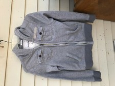 Abercrombie Kids Boys Full Zip Muscle Hoodie Size L Gray