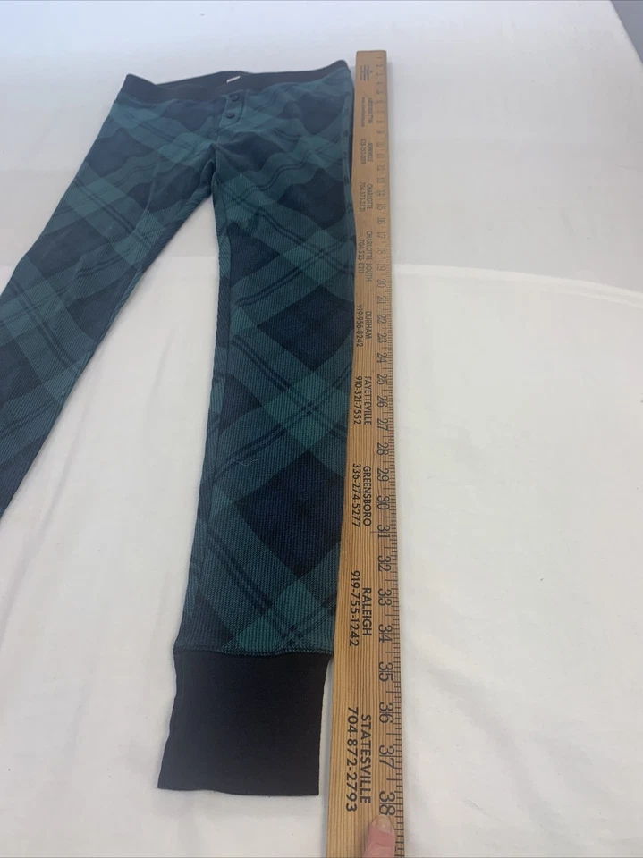 Pantalones de pijama unisex Old Navy verde a cuadros talla mediana Foto 3 de 4