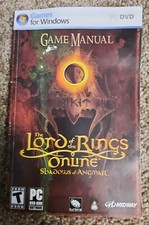 MANUAL ONLY - Lord of the Rings Online: Shadows of Angmar (PC, 2007) Game Manual
