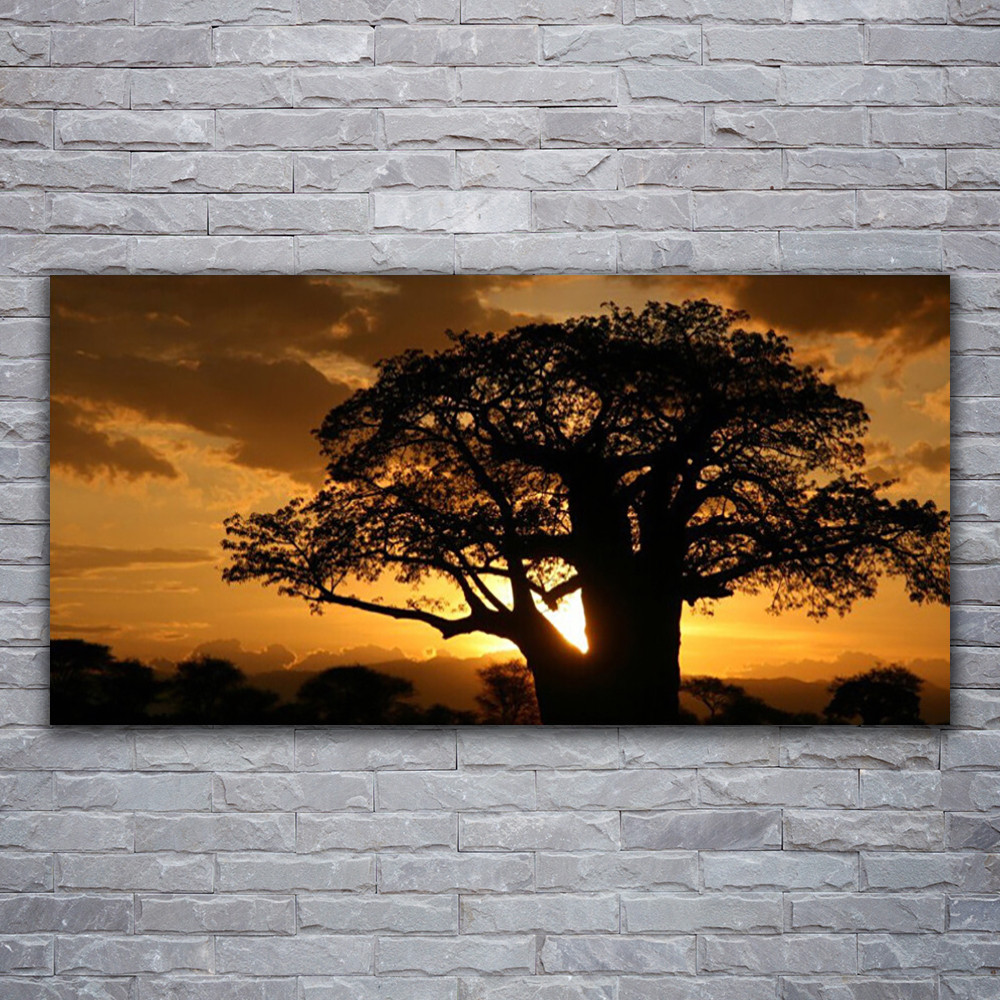 Tableau sur toile arbre et nature 120x60 cm impression haut de gamme