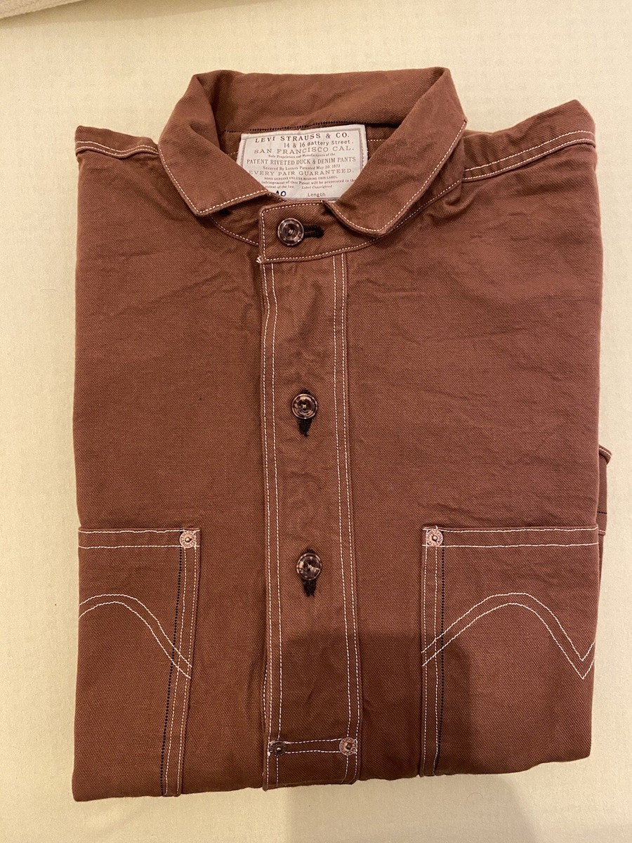 LEVI'S VINTAGE CLOTHING1870s DUCK CLOSED-FRONT JUMPER Size LEVI'S VINTAGE CLOTHING1870s DUCK CLOSED-FRONT JUMPER Size