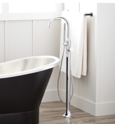 Signature Hardware Lentz Lentz Freestanding Tub Faucet - Lever Handle - Chrome
