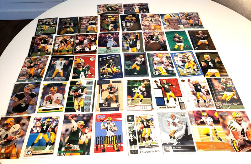 42 Brett Favre cards Green Bay Packers S Mississippi No Dupes See List