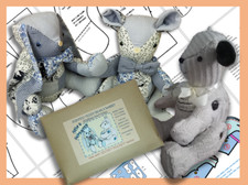 NEW - Teddy & Bunny Sewing Pattern Memory Bear - with pocket for ashes/keepsake
