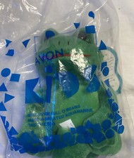 AVON Full O' Beans March Birthstone TAD GREEN FROG 7" PLUSH STUFFED Toy