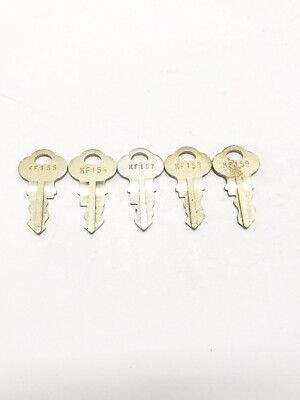Chicago Lock Co original cut keys, KF, set of 5, motor, boat, vending, elevator