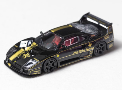 AL SH 1:64 Black F40 LM JPS #5 Racing Sports Model Diecast Collect Car
