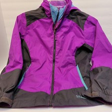 L.L. Bean, Youths Jacket, Pink/Gray, Size L 14-16 
