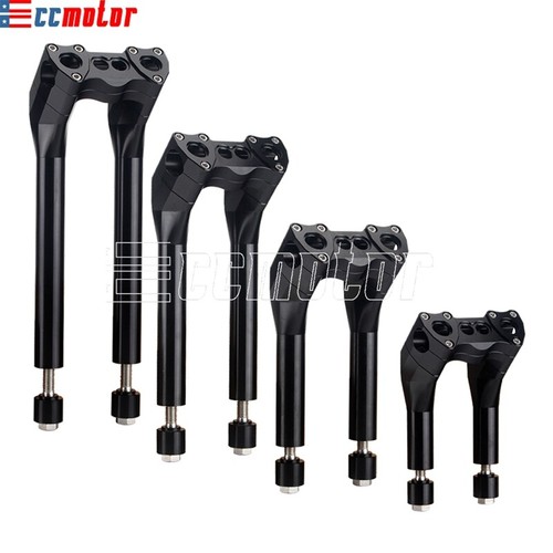 Elevador de manillar retroceso estilo club de 1-1/2" para Harley Softail Dyna Sportster 883 - Imagen 2 de 51