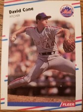 1988 Fleer David Cone New York Mets Baseball Card #131 MT