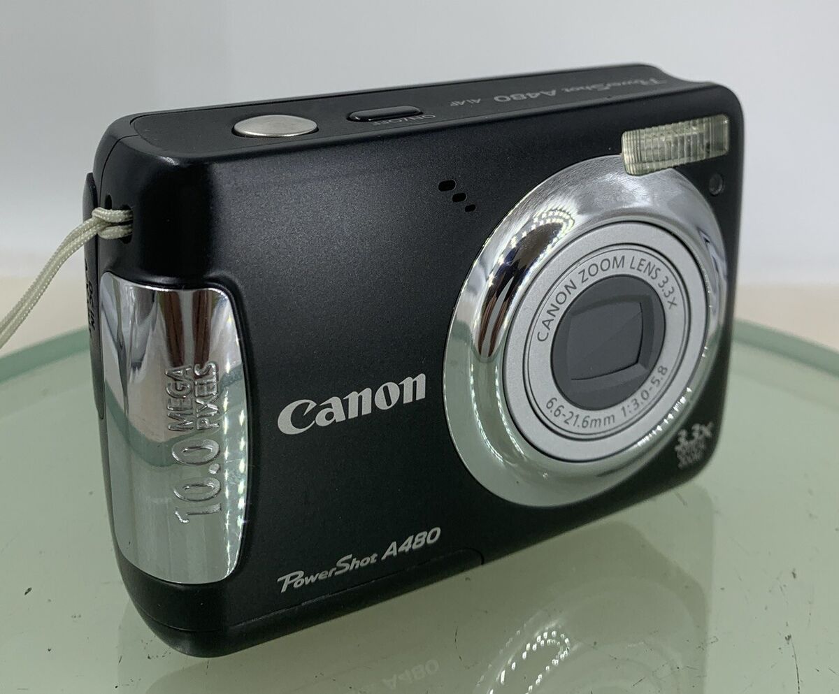 Canon PowerShot A480 10.0MP Digital Camera - Black for sale