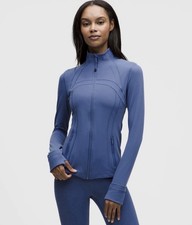 LULULEMON Define Jacket Nulu Brilliant Blue BRBU Size 12 Yoga Gym Exercise HTF