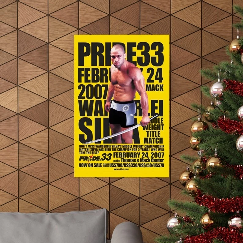 Pride FC 2007 Wanderlei Silva Kill Bill Vintage Poster Wall Decor