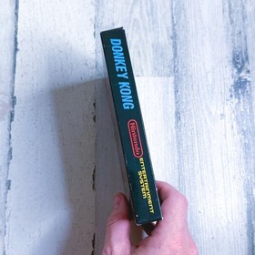 Donkey Kong BOX ONLY No Hangtab Black Box VGC (Nintendo NES, 1986) VERY RARE!