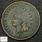 1875 Indian Head Copper Cent 1C (CH VF Detail) - Corrosion