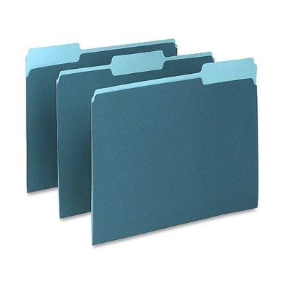 Esselte 15213TEA Pendaflex File Folders Teal 11pt 100/Box