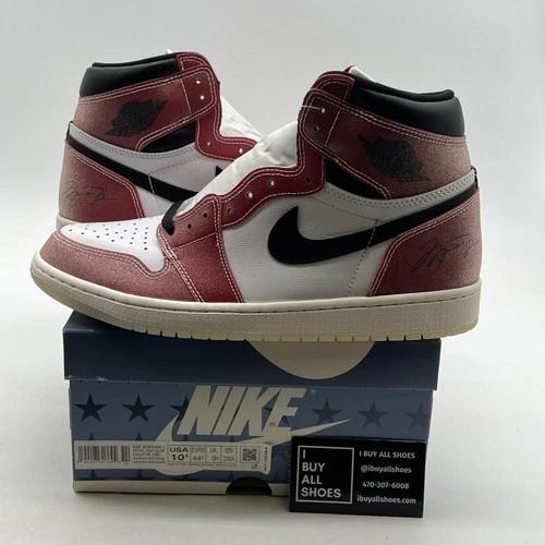 Size 10.5 -Air Jordan 1 Retro High OG SP x Trophy Room Chicago 2020 (DA2728-100)