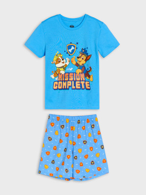 Paw Patrol Kurzer Jungen Schlafanzug  Pyjama  Größe 104 Baumwolle Chase Rubble