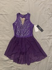 Girls Purple Figure Skating Dress Size 6