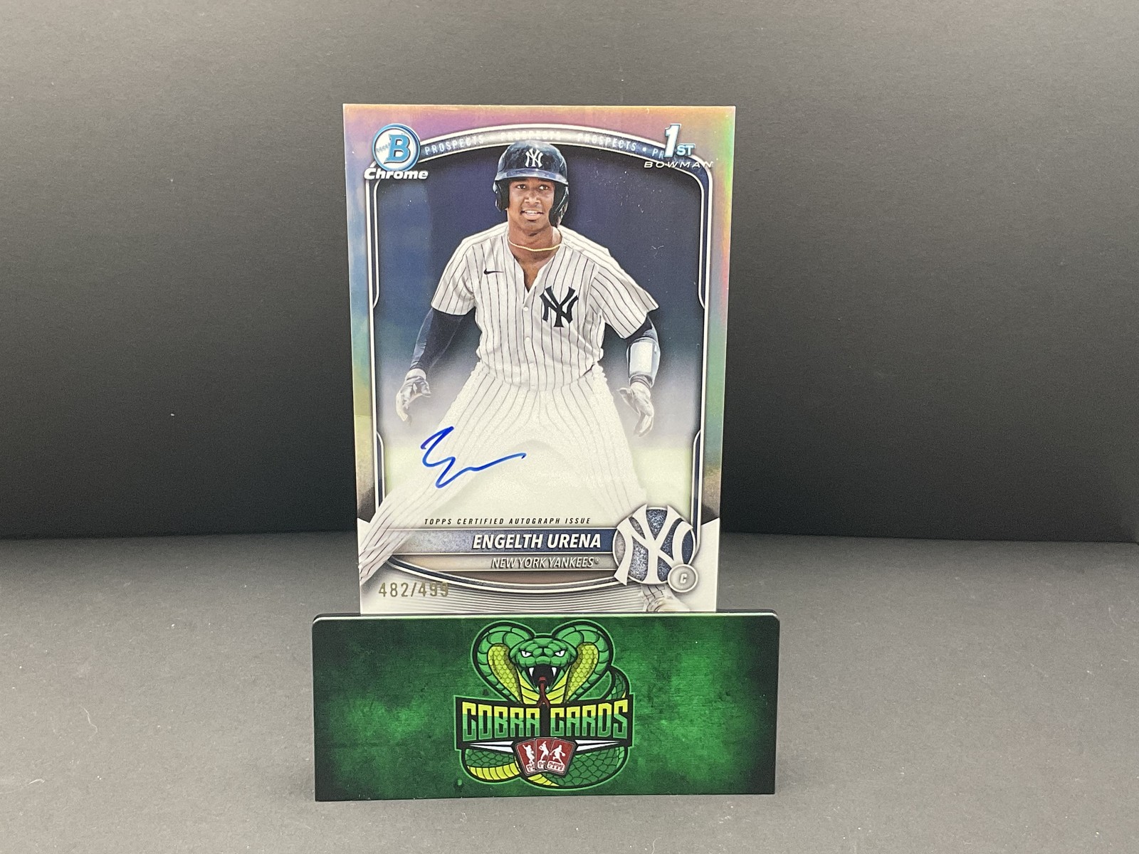 2025 Bowman Chrome Engelth Urena #CPA-EU Silver Refractor 482/499 Autograph