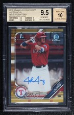 2019 Bowman Draft Chrome Pick Gold Refractor 22/50 Josh Jung BGS 9.5 Auto ya6