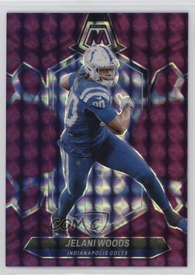 2024 Panini Mosaic Purple Mosaic Prizm 18/49 Jelani Woods #96 19l7