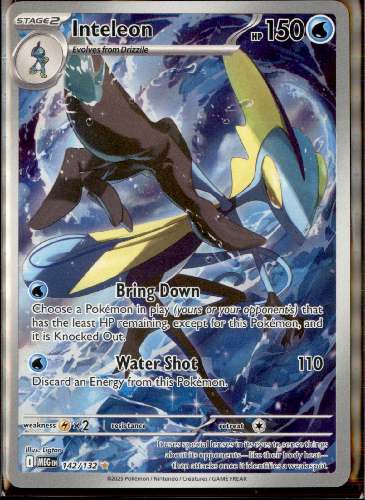 inteleon pokemon card value 41/132 Prices this card is the perfect way to showcase your collection Inteleon 2025 Mega Evolution #142/132
