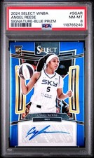 2024 Panini Select WNBA Signatures Angel Reese Auto RC /49 PSA 8