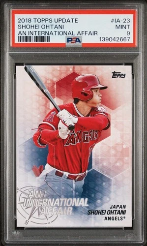 2018 Topps Update Shohei Ohtani #IA-23 International Affair Rookie Card PSA 9 MT