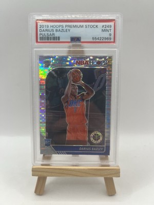 2019-20 Hoops Premium Stock Silver Prizm 249 Darius Bazley PSA MINT 9