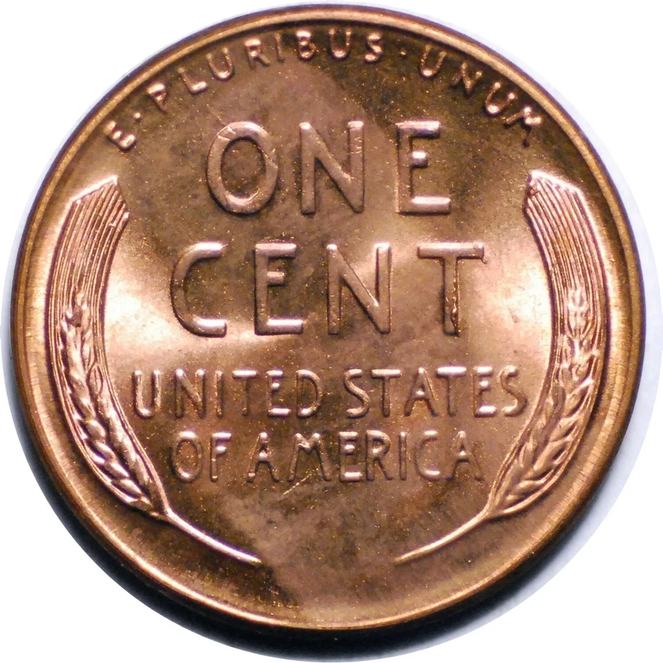 ✅ 1955 P Lincoln Wheat Cent Choice BU 1c BRILLIANT UNCIRCULATED From OBW Roll - Image 2 of 2