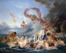 The Triumph of Venus Painting by Francois Boucher Reproduction