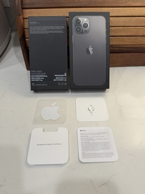 Apple iPhone 13 Pro Max Graphite 128 GB Empty Box Only SIM Tool Apple Sticker