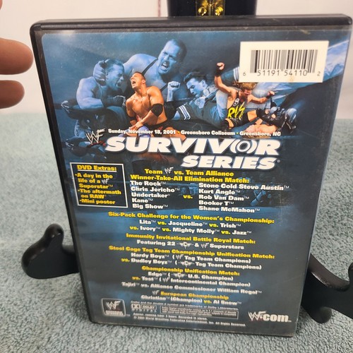 WWF Survivor Series 2001 Winner Take All DVD The Rock Stone Cold RARE - Picture 2 of 6
