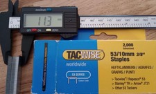 0333 Type 53 / 4 mm Galvanised Staples, Pack of 2000 0.0055 per staple