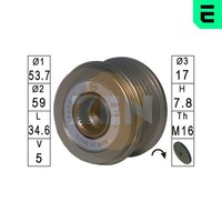 ERA Generatorfreilauf ZN5590 FüR Opel Corsa S07 Meriva GroßRaumlimousine S10 L08